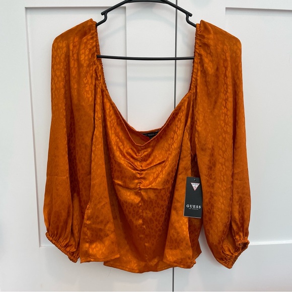 🧡🐆 GUESS LEOPARD PRINT TOP 🐆🧡 - Picture 2 of 7